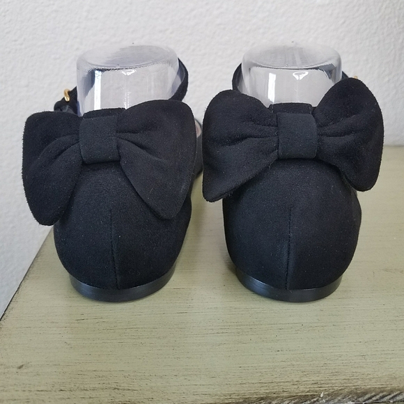J.Crew Black Suede Bow Flats - Picture 6 of 10